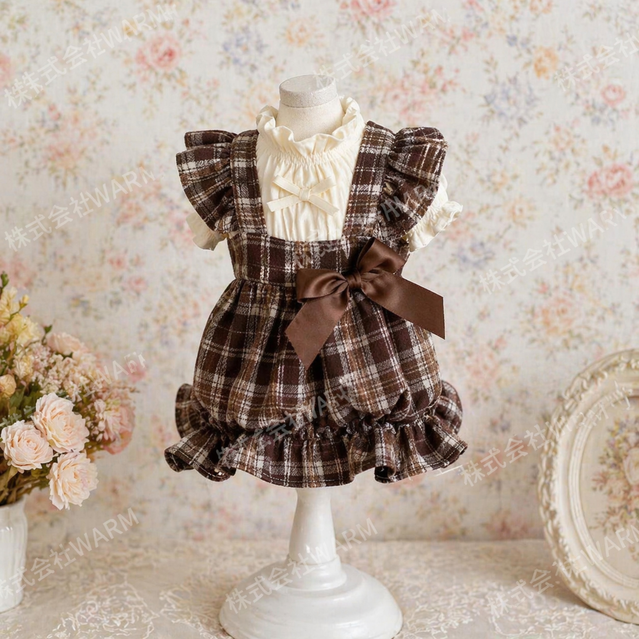 チェックワンピース商品画像