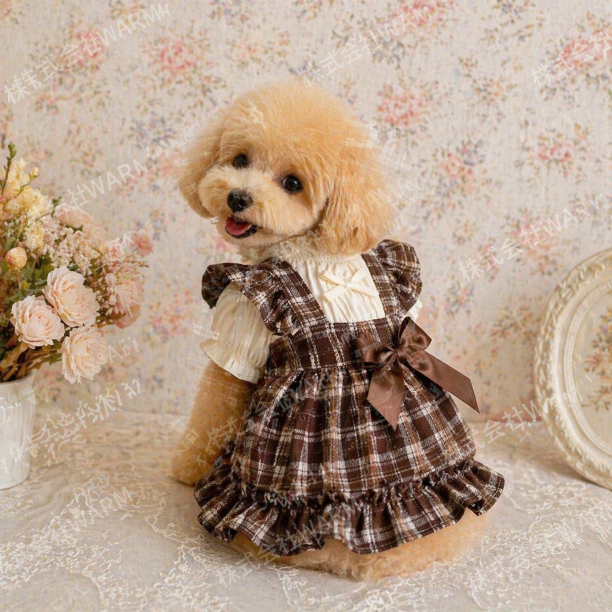 チェックワンピース